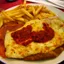 Milanesa napolitana con papas